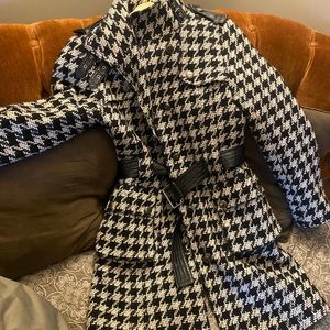 Houndstooth coat